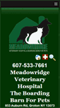 Mobile Screenshot of meadowridgevet.com